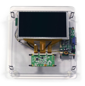 Projected capacitive touchscreen display module